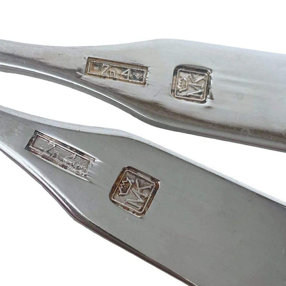 Vintage Salad Servers MK Silverplate Serving Fork and Spoon 9.25
